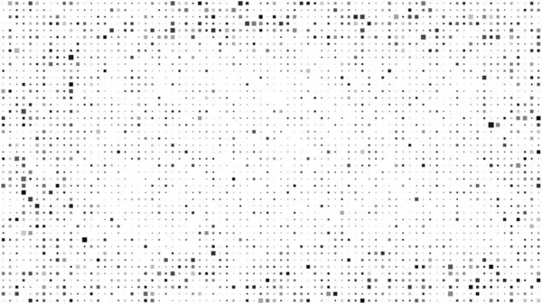 Kareli soyut geometrik arkaplan. Beyaz üzerine gri pikseller ve boş alan. Dijital iş arkaplanı. Vektör illüstrasyonu