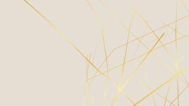 Beyaz arka planda altın sarısı Kintsugi çatlak deseni. Kırık mermere benzeyen altın çatlakların dokusu. Düğün kartları, posterler ve lüks tasarım şablonları için ideal. Vektör illüstrasyonu