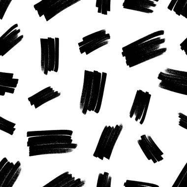 Koyu elle çizilmiş kusursuz desen beyaz arka planda karalama lekesi. Soyut grunge dokusu. Vektör illüstrasyonu