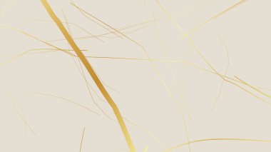 Beyaz arka planda altın sarısı Kintsugi çatlak deseni. Kırık mermere benzeyen altın çatlakların dokusu. Düğün kartları, posterler ve lüks tasarım şablonları için ideal. Vektör illüstrasyonu