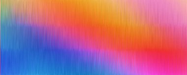 Renkli, buzlu, kaburgalı cam desenli arka plan. Bükülmüş cam yüzeydeki değişken yansımalar. Ilık, parlak bir yüzeye sahip ışıl ışıl bir ışık. Vektör İllüstrasyonu