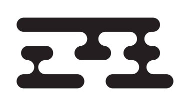 Geleneksel Asya tarzı bulut Japon ve Çin motiflerinden esinlenilmiştir. Baskı ve tasarım için basit siyah dekoratif element. Vektör illüstrasyonu