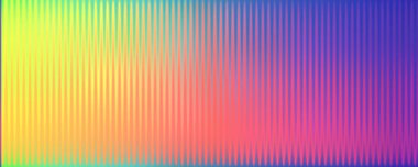 Renkli, buzlu, kaburgalı cam desenli arka plan. Bükülmüş cam yüzeydeki değişken yansımalar. Ilık, parlak bir yüzeye sahip ışıl ışıl bir ışık. Vektör İllüstrasyonu