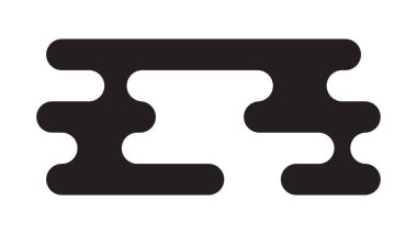 Geleneksel Asya tarzı bulut Japon ve Çin motiflerinden esinlenilmiştir. Baskı ve tasarım için basit siyah dekoratif element. Vektör illüstrasyonu