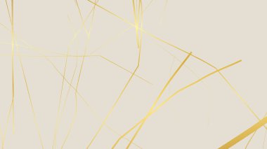 Beyaz arka planda altın sarısı Kintsugi çatlak deseni. Kırık mermere benzeyen altın çatlakların dokusu. Düğün kartları, posterler ve lüks tasarım şablonları için ideal. Vektör illüstrasyonu