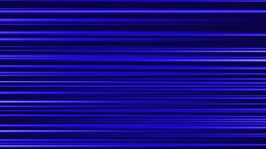 Mavi yatay ışınları olan soyut bir arkaplan. Lazer ışını ve aydınlatma efektleri karanlık arka planda. Neon çizgileri ile hızlı hareket parıltısı. Vektör illüstrasyonu