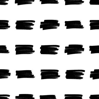 Koyu elle çizilmiş kusursuz desen beyaz arka planda karalama lekesi. Soyut grunge dokusu. Vektör illüstrasyonu