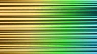 Renkli yatay ışınları olan soyut bir arkaplan. Lazer ışını ve aydınlatma efektleri karanlık arka planda. Neon çizgileri ile hızlı hareket parıltısı. Vektör illüstrasyonu