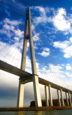 Bridge to Russky Island, Vladivostok, Rusya