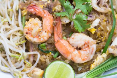 Kızarmış pirinç erişte Deniz Ürünleri pad Tay çanak