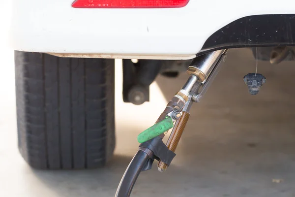 Filling Lpg Car Lpg Liquefied Petroleum Gas Pump — Stock Photo, Image