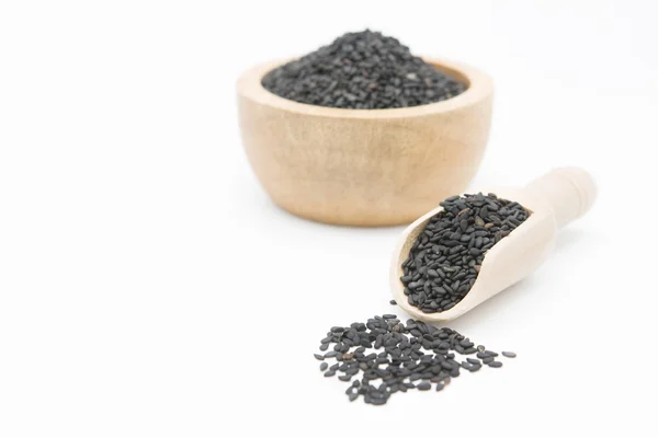 Tahta kaşık (tohum içinde siyah susam)