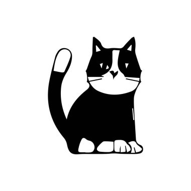 kedi, illüstrasyon, hayvan tasarımı, evcil hayvan, sevimli, resim, köpek, sembol, yavru köpek, çizgi film, grafik, siyah