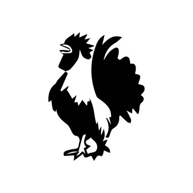 tavuk, logo, ikon, illüstrasyon, sembol, tasarım, hayvan, işaret, horoz, vektör, sik, izole edilmiş çiftlik, kümes hayvanları, kuş, maskot