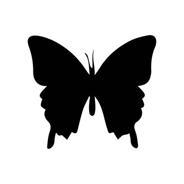 Kelebek, şirin, sembol, simge, siyah, görüntü, vektör, tasarım, sanat, izole edilmiş, çizgi film, siluet, set, güzellik, bahar