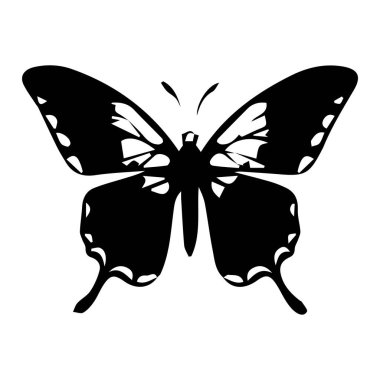 Kelebek, şirin, sembol, simge, siyah, görüntü, vektör, tasarım, sanat, izole edilmiş, çizgi film, siluet, set, güzellik, bahar