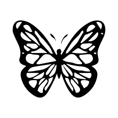 Kelebek, şirin, sembol, simge, siyah, görüntü, vektör, tasarım, sanat, izole edilmiş, çizgi film, siluet, set, güzellik, bahar