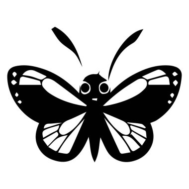 Kelebek, şirin, sembol, simge, siyah, görüntü, vektör, tasarım, sanat, izole edilmiş, çizgi film, siluet, set, güzellik, bahar