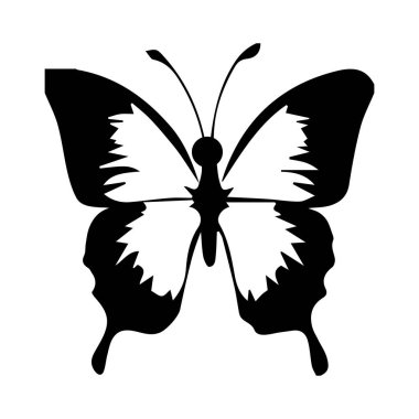 Kelebek, şirin, sembol, simge, siyah, görüntü, vektör, tasarım, sanat, izole edilmiş, çizgi film, siluet, set, güzellik, bahar