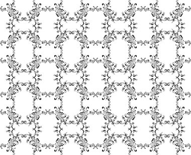 Çiçek Motifleri Deseni, Dekorasyon, Süsleme, Duvar Kağıdı, Döşeme, Halı, Moda, Kumaş, Paketleme Yazısı veya Grafik Tasarım Elementi için kullanılabilir. Vektör İllüstrasyonu