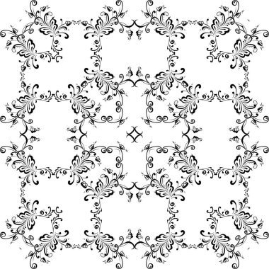 Çiçek Motifleri Deseni, Dekorasyon, Süsleme, Duvar Kağıdı, Döşeme, Halı, Moda, Kumaş, Paketleme Yazısı veya Grafik Tasarım Elementi için kullanılabilir. Vektör İllüstrasyonu