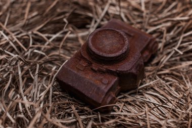 Yenilebilir noname nobrand çikolata mevcut kamera fotoğrafçılar için