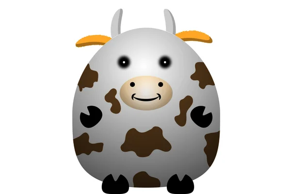 Cow. Mammal female Ruminant — Stock Vector
