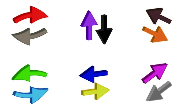 Flecha con forma de signo que indica una dirección — Archivo Imágenes Vectoriales