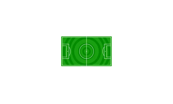 Terrain de football. Champ vert pour le football — Image vectorielle