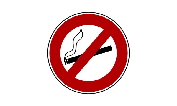 Symbole de signe non fumeur — Image vectorielle