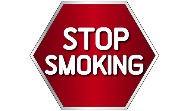 Segno simbolo con la parola Smettere di fumare — Vettoriale Stock