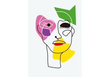 Yüzlerin çizgi sanatı