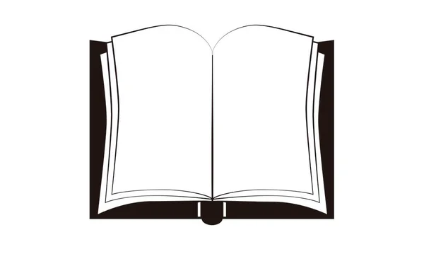 Cuaderno Libro Abierto Para Escribir Tomar Notas — Archivo Imágenes Vectoriales