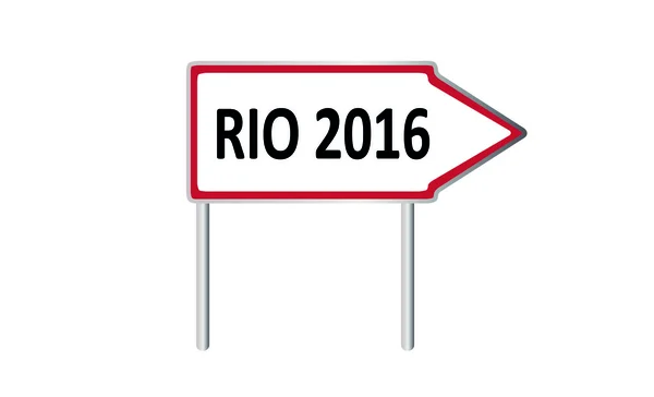 Tabelasını Rio 2016 — Stok Vektör