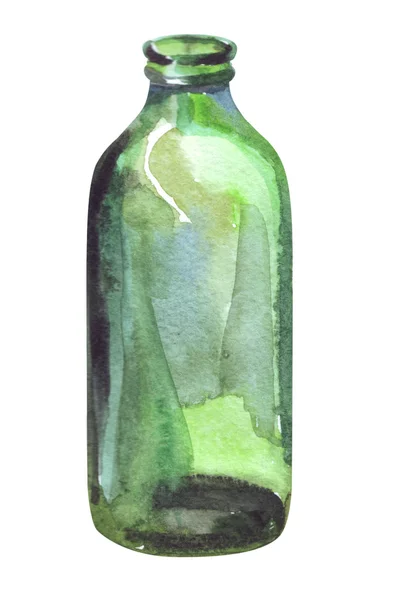 Akvarell illusztrációja egy üveg — Stock Fotó