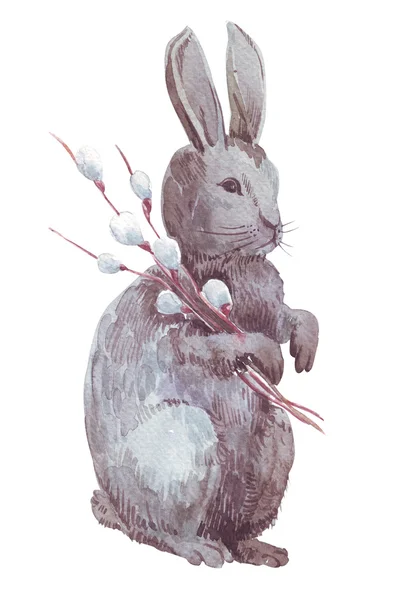 Dekorativa Easter bunny akvarell — Stockfoto