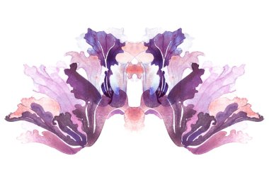 Iris çiçek suluboya resim