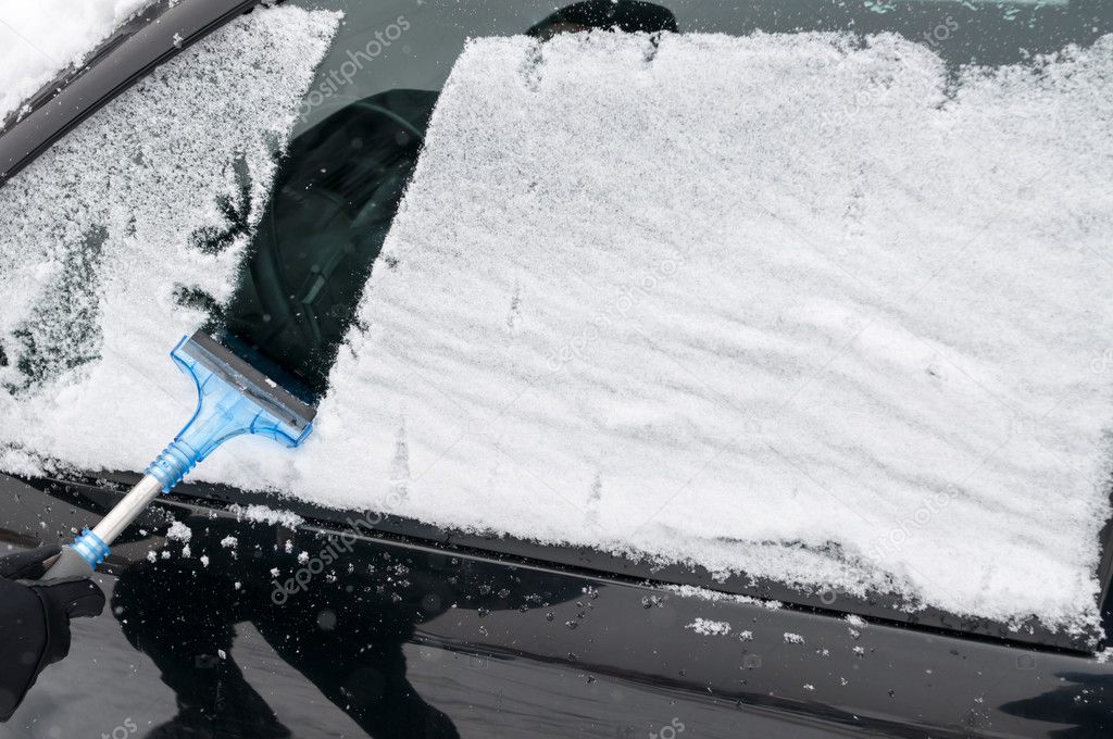Cleaning Car From Snow