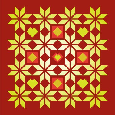 Süs vektör kartı.