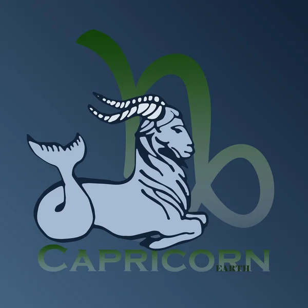 Signe du zodiaque - Capricorne — Image vectorielle