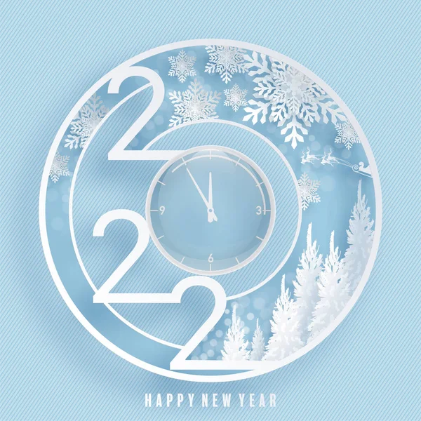 2022 Щасливий Новорічний Різдвяний Шаблон Дизайну Логотип Дизайн Вітальних Листівок — стоковий вектор