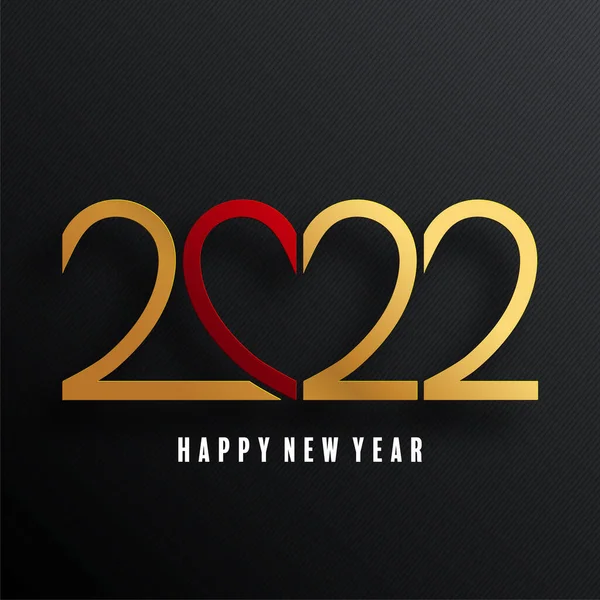 2022 Mutlu Yıllar Yeni Yıl Tasarım Şablonu Tebrik Kartları Markalaşma — Stok Vektör