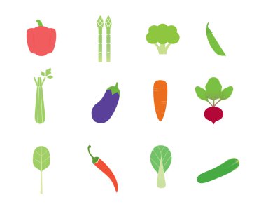 Sebze vektör simgeler