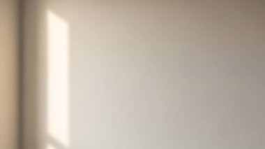 Sunlight beam on a neutral wall.