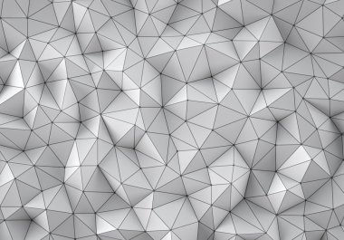 Beyaz düşük Poli arka plan