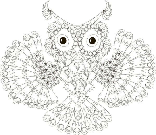 Yetişkin, hayvan, sanat, kuş, siyah ve beyaz, kitaplar, çizgi film, boyama kitabı, boyama sayfası, tasarım öğesi, doodle, Doodles'ın tarzı, eps, etnik, el çekilmiş, kına, yüksek ayrıntıları, sinek kuşu, illüstrasyon, jpeg, çocuk, izole mehndi nesne, baykuş, desen