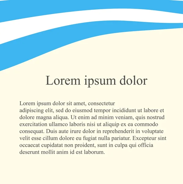 Fond du drapeau argentin. Bleu, drapeau blanc sur fond rose clair, gris Lorem ipsum, vecteur — Image vectorielle