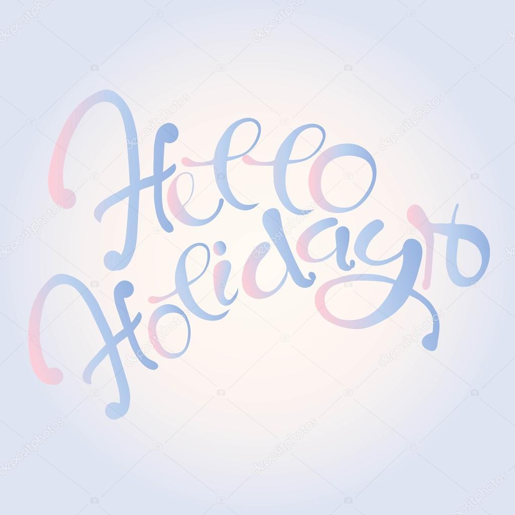 Blu e rosa scritta su disegnato a mano del gra nte sfondo rosa e blu chiaro Pro tare elementi illustrazione vettore — Vettoriali di katimusr