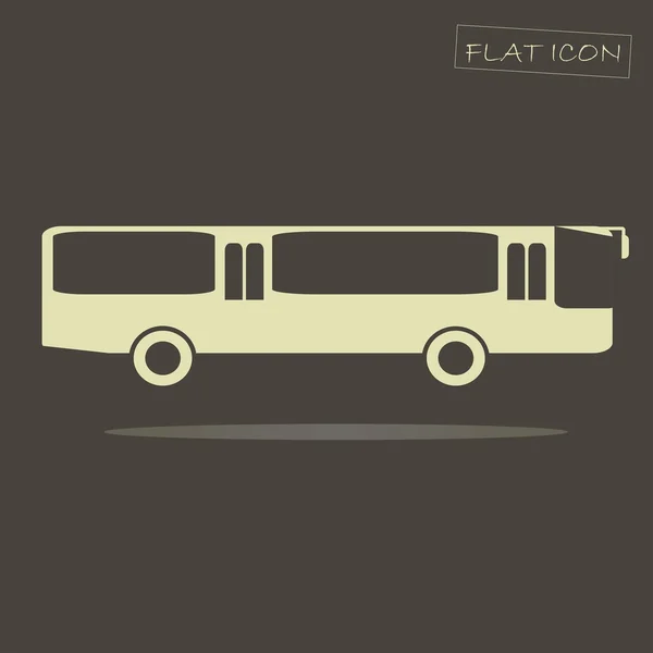 Lichtbus pictogram op zwart, vector illustratie — Stockvector