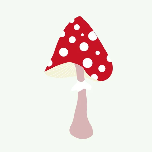 Ilustração Colorida Vetor Projeto Arte Agaric Mosca Para Correia Fotorreceptora — Vetor de Stock